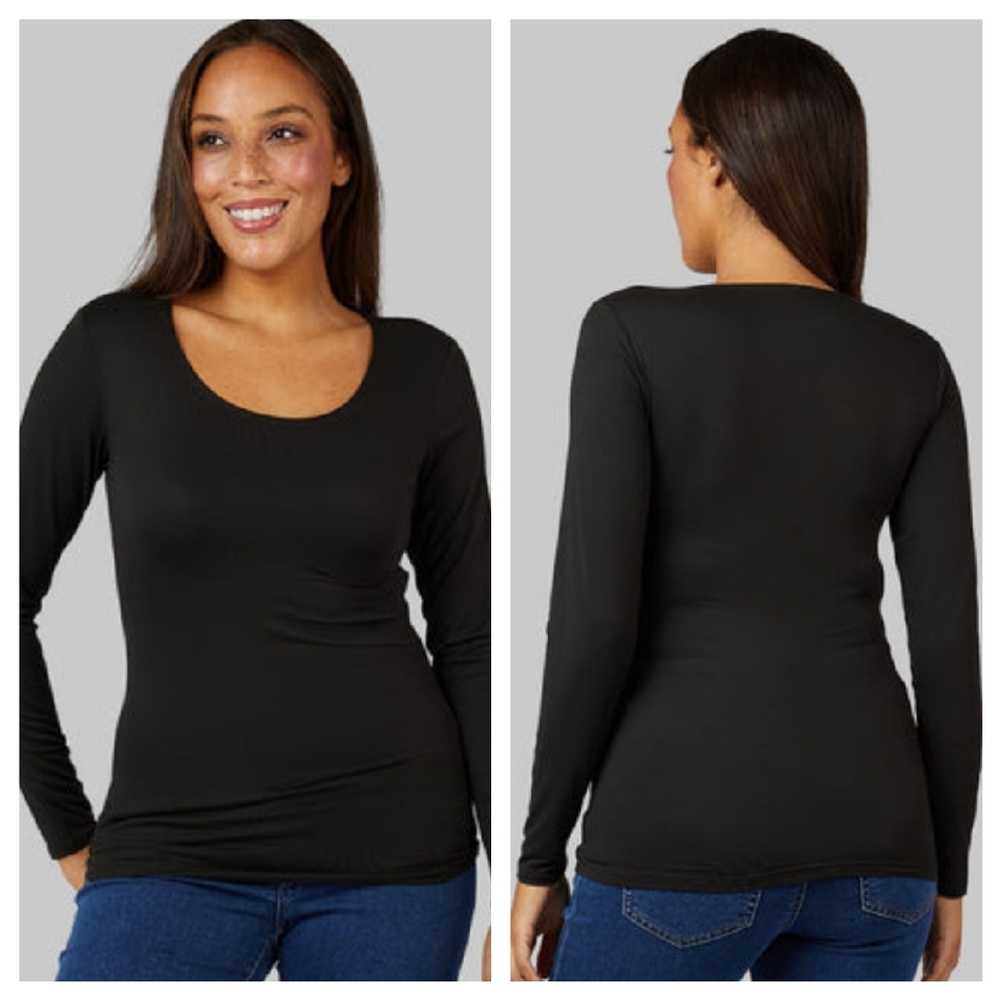 32 Degrees Women's Sleek Black Long Sleeve Tee
